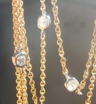 SOLD...Diamond Necklace: 1.08ctw D-E VS Old Mine Brilliant Diamond Necklace R6565