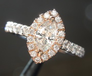 0.38ct G SI1 Marquise Diamond Ring R6705