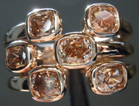 SOLD.......Brown Diamond Ring: 1.69ctw Fancy Orange Brown SI1 Cushion Cut Diamond Ring R6723