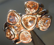 SOLD...1.94ctw Orangy Brown VS-SI1 Pear Shape Diamond Ring R6721
