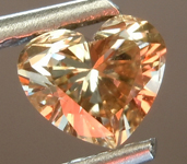 SOLD....Loose Brown Diamond: .57ct Fancy Yellowish Brown SI2 Heart Shape Diamond GIA R6851