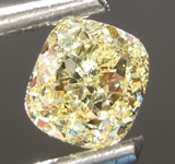 0.64ct Fancy Yellow VS2 Cushion Cut Diamond R6864