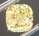 SOLD.....63ct Intense Yellow SI2 Cushion Cut Diamond R6863