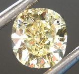 SOLD.....0.54ct Fancy Yellow VVS1 Cushion Cut Diamond R6890