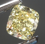 SOLD.........Loose Yellow Diamond: .51ct Fancy Intense Yellow Internally Flawless Cushion Modified Brilliant Diamond GIA R6865