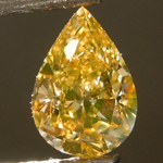 SOLD....Loose Diamond: .83ct Fancy Brownish Orangy Yellow SI1 Pear Shape Diamond GIA R6845