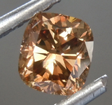 SOLD.......Loose Brown Diamond: .57ct Fancy Orange-Brown SI1 Cushion Cut Diamond GIA R6854