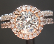 SOLD......Wedding Set: .95ct H VS2 Round Brilliant Diamond Halo Wedding Set GIA R5256