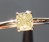 .32ct Fancy Yellow SI1 Cushion Cut Diamond Ring R6969