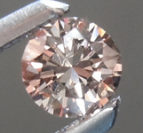 SOLD.......Loose Pink Diamond: .16ct Fancy Light Pink VS2 Round Brilliant Diamond R6605