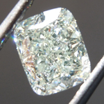 SOLD......Loose Green Diamond: 1.20ct Light Green SI2 Cushion Modified Brilliant Diamond GIA R7046