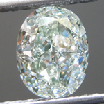 Loose Green Diamond: 1.80ct Light Green SI2 Oval Modified Brilliant Diamond GIA R7125