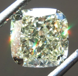 SOLD......Loose Yellow Diamond: 1.27ct W-X VVS2 Cushion Cut Diamond GIA R7335