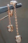 1.30ctw Brown SI1 Cushion Cut Diamond Earrings R6469