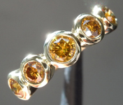 SOLD....SPECIAL!  0.88ctw Orangy Brown VS-SI Round Brilliant Diamond Ring R7383