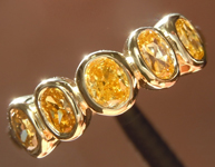 0.67ctw Deep Orangy Brown Oval Diamond Ring R7421