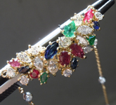 2.92 ctw Sapphire, Ruby, Emerald, and Diamond Necklace R7475