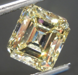 Loose Yellow Diamond: 2.63ct Fancy Yellow VS1 Emerald Cut Diamond GIA R7573