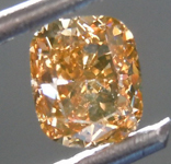 0.55ct Brown Orange VS1 Cushion Cut Diamond R7539