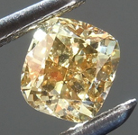 SOLD..Loose Diamond: .50ct Fancy Deep Orange Brown VS1 Cushion Cut Diamond R7617