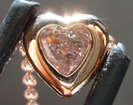 SOLD....Diamond Pendant: .18ct Light Pink I1 Heart Shape Diamond Necklace R7592
