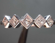 SOLD... 0.42ctw J VS1 Princess Diamond Band R7584
