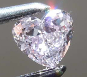 SOLD....Loose Purple Diamond: .21ct Fancy Pink-Purple I1 Heart Shape Diamond GIA R7672