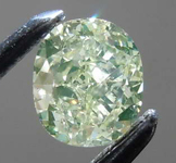 SOLD.........Loose Green Diamond: .42ct Fancy Green-Yellow I1 Cushion Cut Diamond GIA R7678