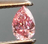 SOLD........Loose Pink Diamond: .09ct Fancy Intense Pink VS1 Pear Brilliant Diamond GIA R7675