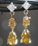 SOLD... 1.08ctw Natural Fancy Colored Diamond Earrings R7599