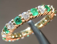 SOLD....1.28ctw Emerald and Diamond Ring R7735