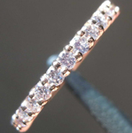SOLD... .38ctw Light Purplish Pink Round Brilliant Diamond Band R7844