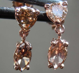 SOLD........1.00ctw Natural Brown Diamond Earrings R7712