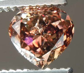 SOLD....71ct Orangy Brown SI2 Heart Shape Diamond R7943