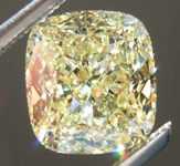 SOLD....1.89ct Light Yellow IF Cushion Cut Diamond R7957