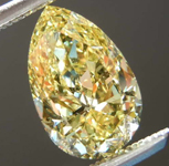 1.55ct Intense Yellow IF Pear Diamond R7958