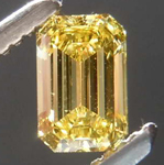 SOLD.....39ct Vivid Yellow VVS2 Emerald Cut Diamond R7980