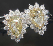 SOLD.....1.04cts Y-Z Pear Shape Diamond Earrings R7948