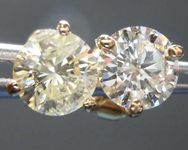 SOLD.....1.21ctw Natural Yellow Round Brilliant Diamond Earrings R4984