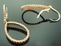 SOLD....1.19ctw Natural Pink and Colorless Diamond Earrings R7925