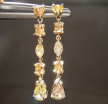 SOLD....1.68ctw Natural Yellow Diamond Earrings R7983