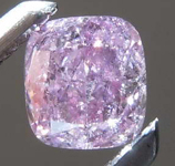 SOLD.....26ct Purple Pink I2 Cushion Cut Diamond R8225