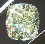 SOLD.....5.01ct Light Yellow VS1 Cushion Cut Diamond R8296
