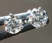 SOLD.....0.57ctw G SI2 Round Brilliant Diamond Earrings R8074