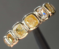 SOLD...1.87ctw Natural Fancy Colored Cushion Cut Diamond Ring R8368