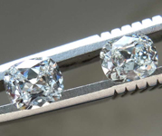SOLD.....0.82ctw F-G VS2-SI2 Cushion Cut Diamond Pair R8418
