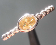 0.27ct Brownish Yellow I1 Oval Diamond Ring R8410