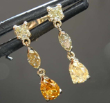 0.87ctw Fancy Colored Diamond Earrings R8430