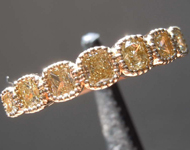 SOLD...0.57ctw Brownish Yellow Radiant Cut Diamond Ring R8548