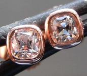 SOLD... 0.30ctw D-E VS Old Mine Brilliant Diamond Earrings R8553
